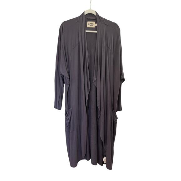UGG W Marion Open Front Long Cardigan Size Medium/Large Duster High Low Hem Soft - Picture 3 of 7